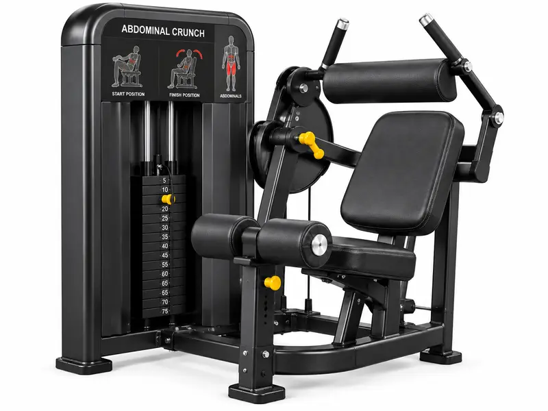 Abdominal crunch machine at Xavion Fitness Studio, Thindal, Erode