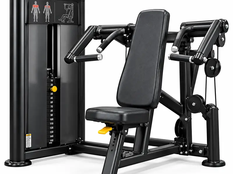 Shoulder press at Xavion Fitness Studio, Thindal, Erode